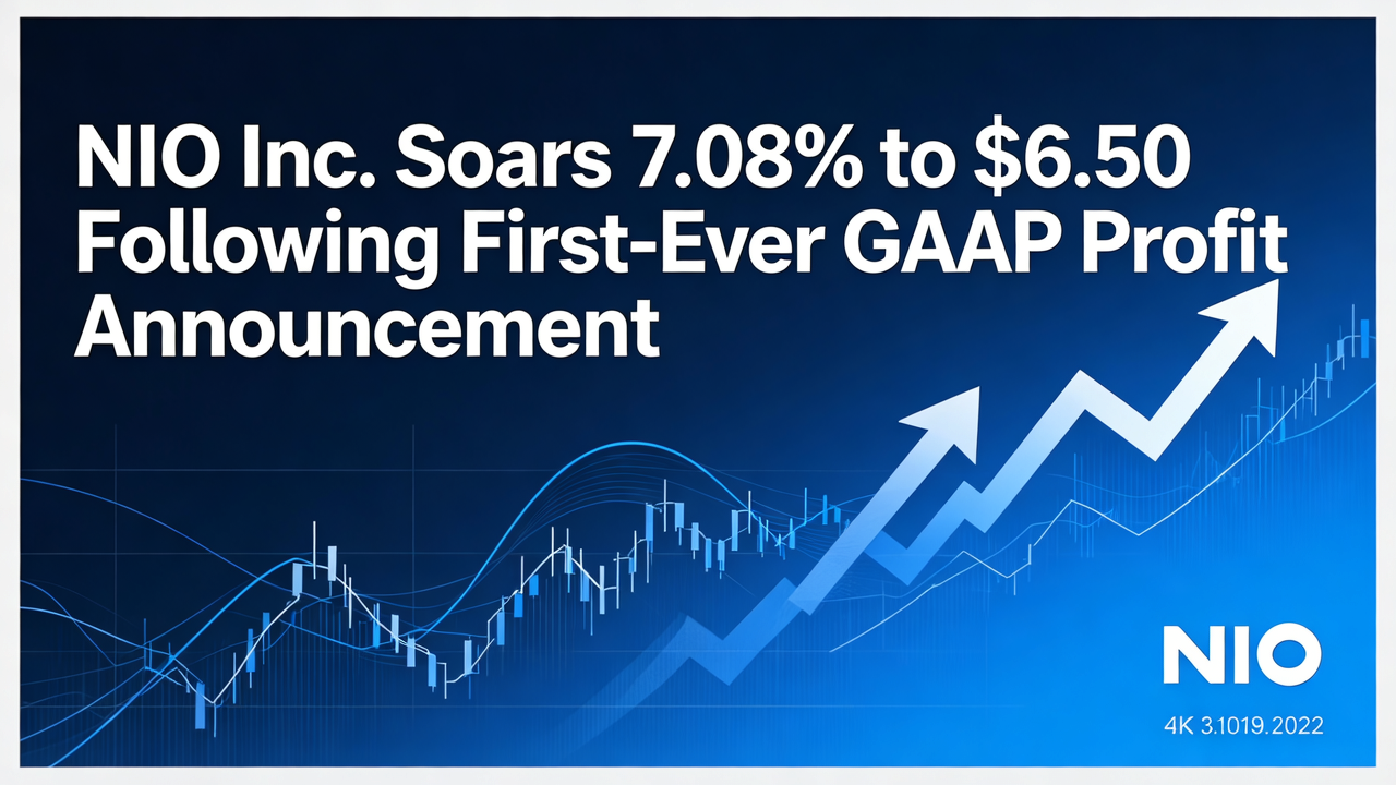NIO Inc. Soars 7.08% to $6.50 Following First-Ever GAAP Profit Announcement