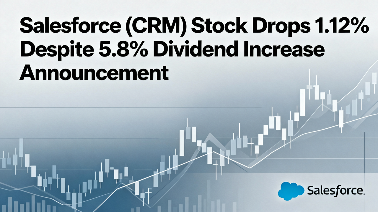 Salesforce (CRM) Stock Drops 1.12% Despite 5.8% Dividend Increase Announcement