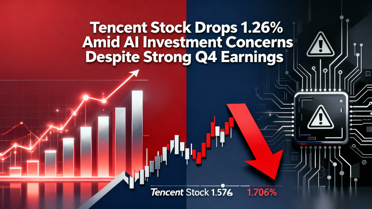 Tencent Stock Drops 1.26% Amid AI Investment Concerns Despite Strong Q4 Earnings