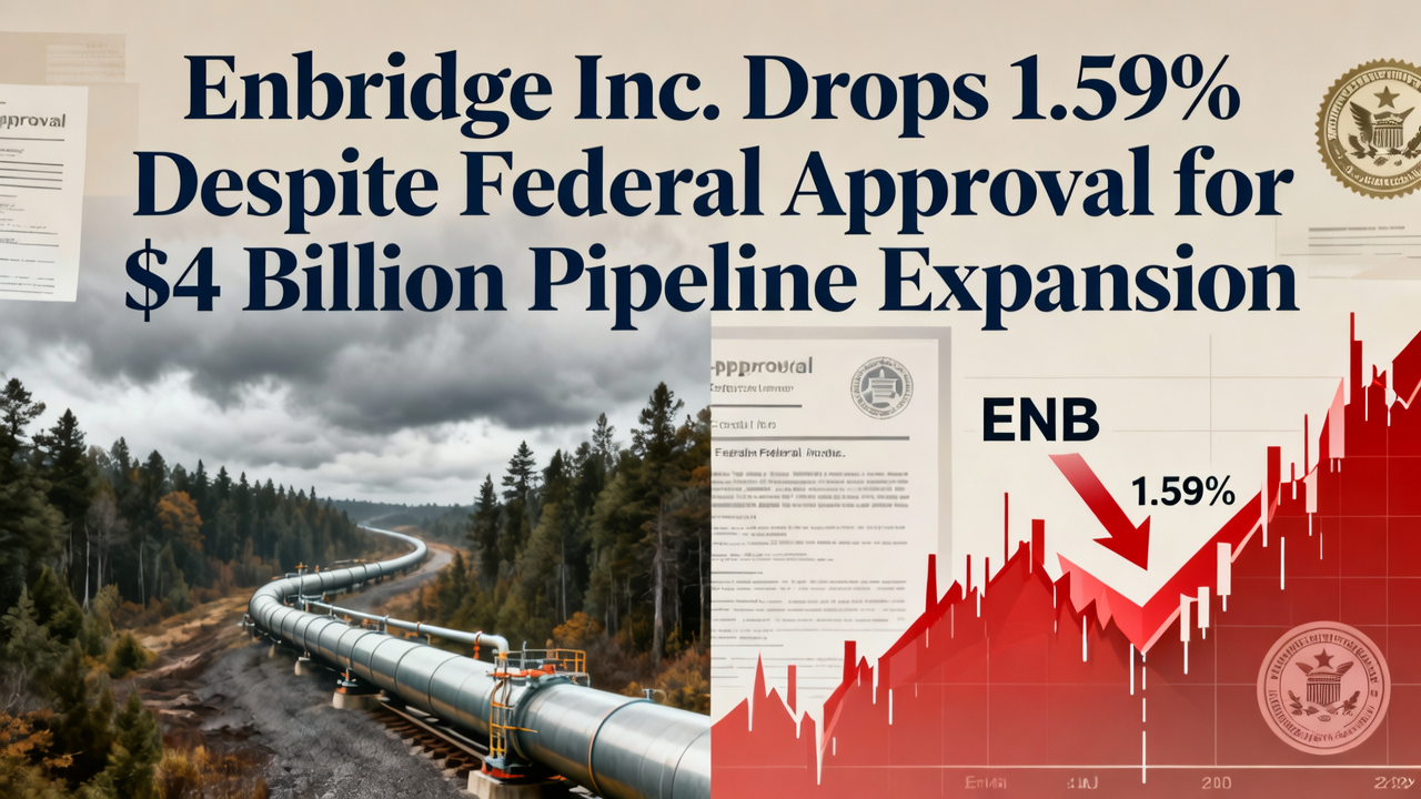 Enbridge Inc. Drops 1.59% Despite Federal Approval for $4 Billion Pipeline Expansion
