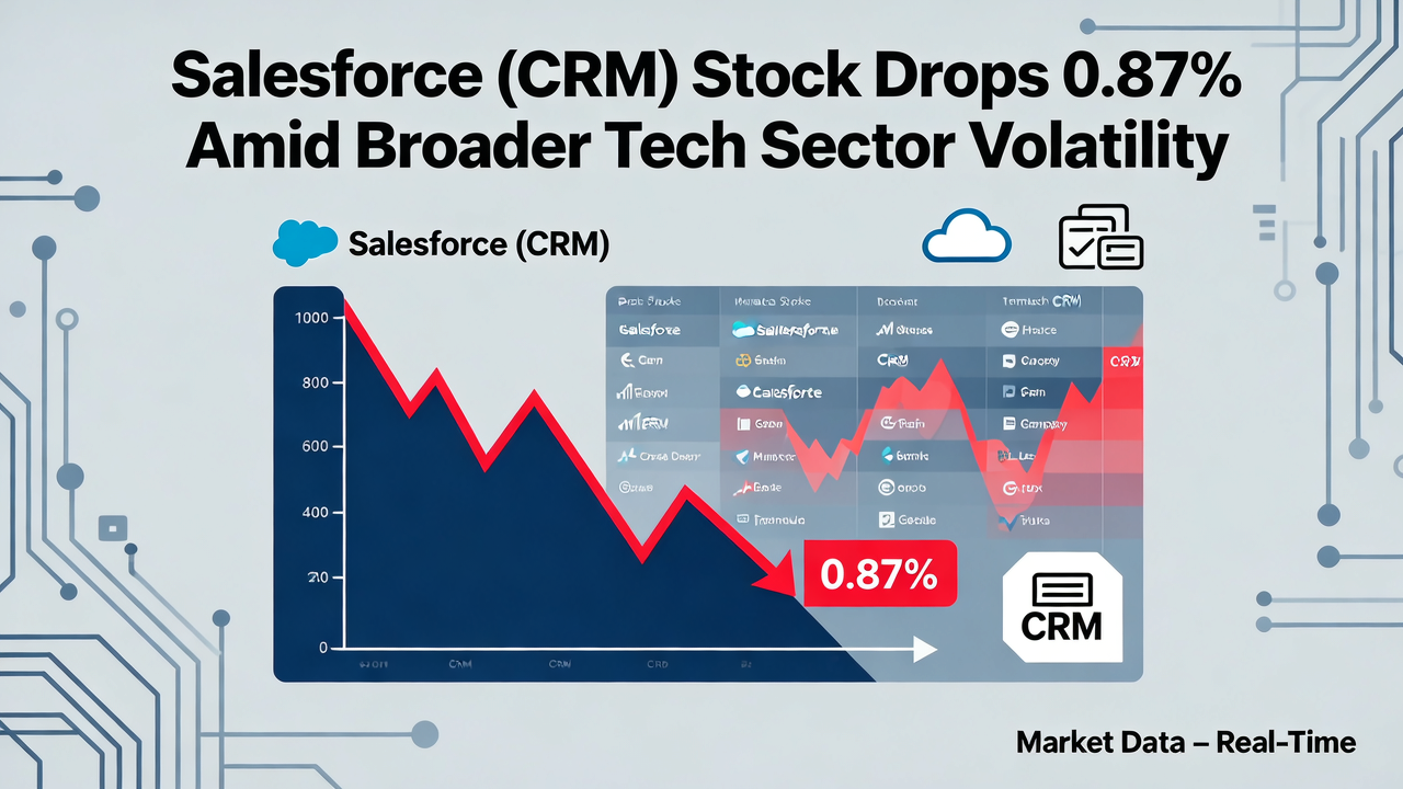 Salesforce (CRM) Stock Drops 0.87% Amid Broader Tech Sector Volatility