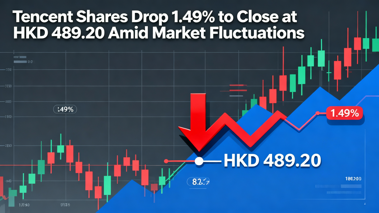 Tencent Shares Drop 1.49% to Close at HKD 489.20 Amid Market Fluctuations