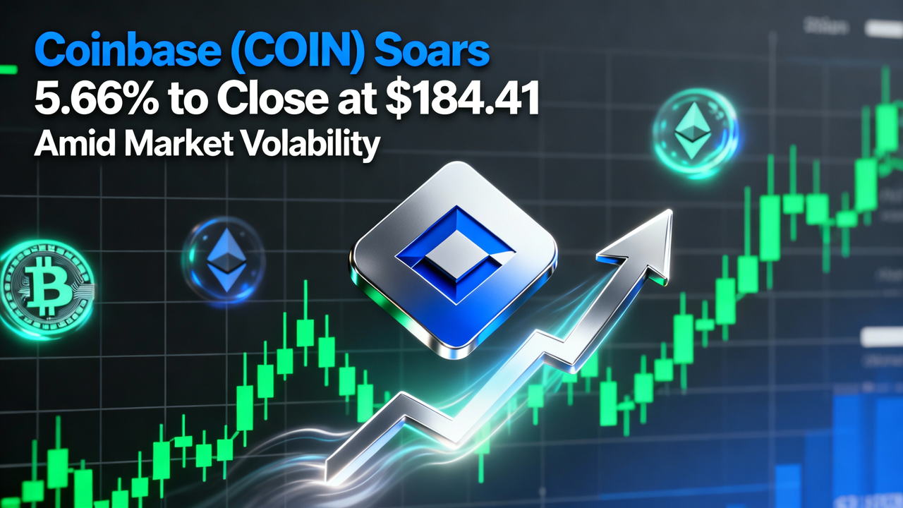 Coinbase (COIN) Soars 5.66% to Close at $184.41 Amid Market Volatility