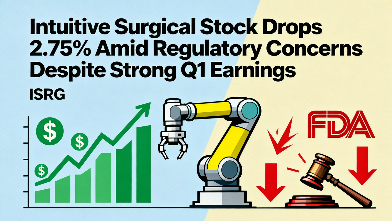 Intuitive Surgical Stock Drops 2.75% Amid Regulatory Concerns Despite Strong Q1 Earnings