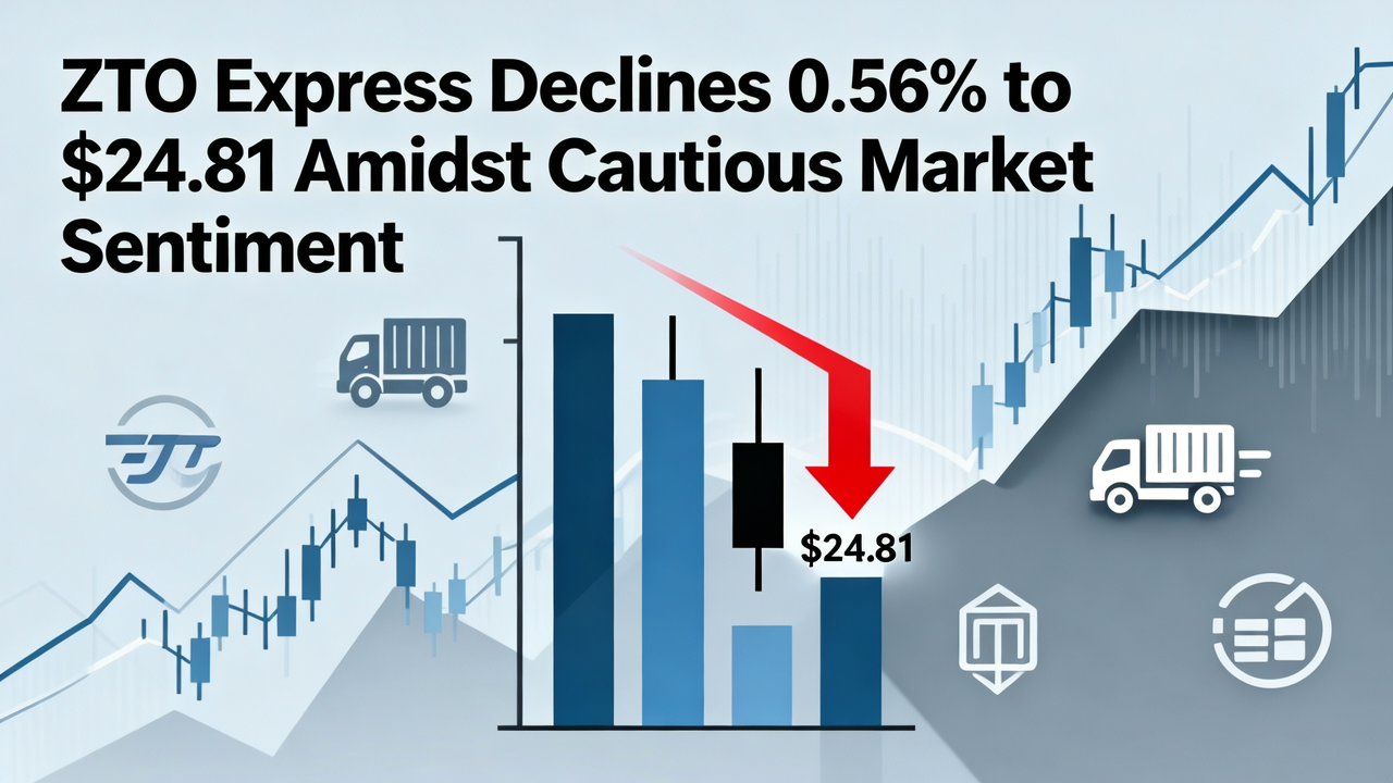 ZTO Express Declines 0.56% to $24.81 Amidst Cautious Market Sentiment