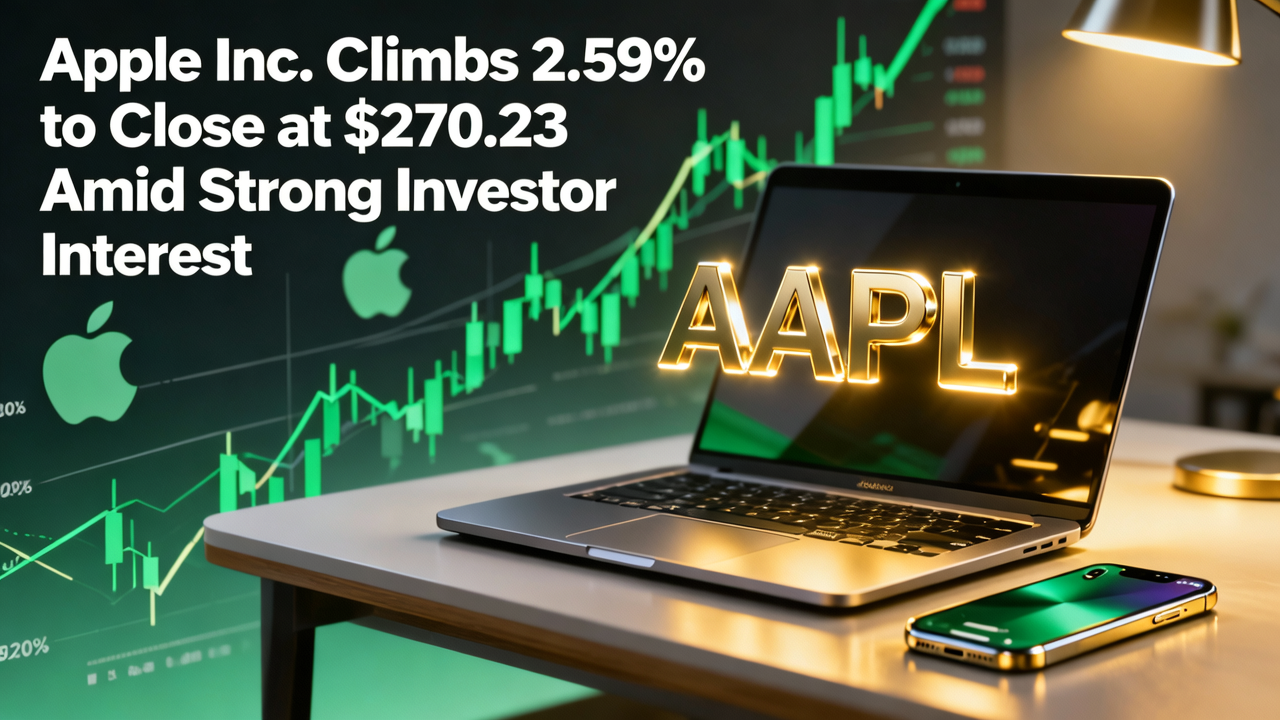 Apple Inc. Climbs 2.59% to Close at $270.23 Amid Strong Investor Interest