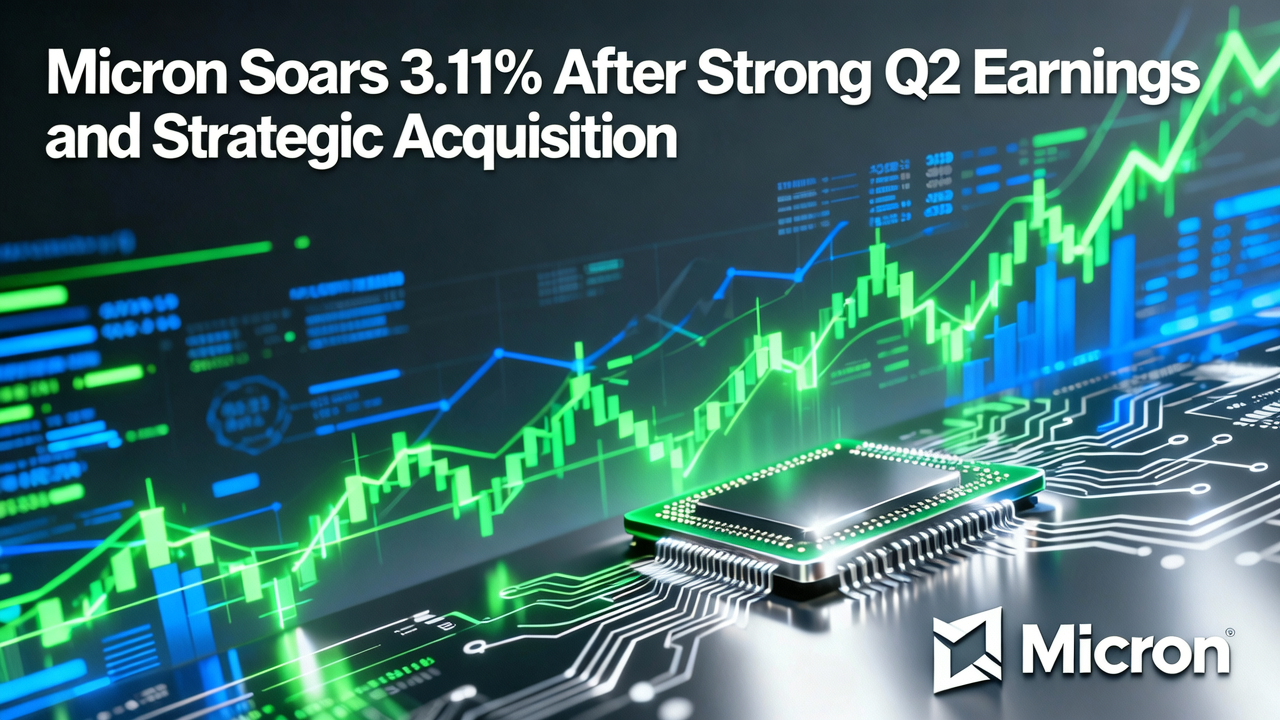 Micron Soars 3.11% After Strong Q2 Earnings and Strategic Acquisition