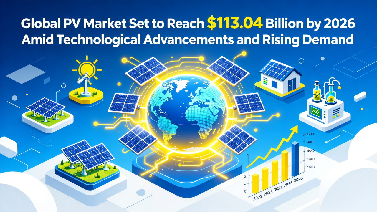 Global PV Market Set to Reach $113.04 Billion by 2026 Amid Technological Advancements and Rising Demand
