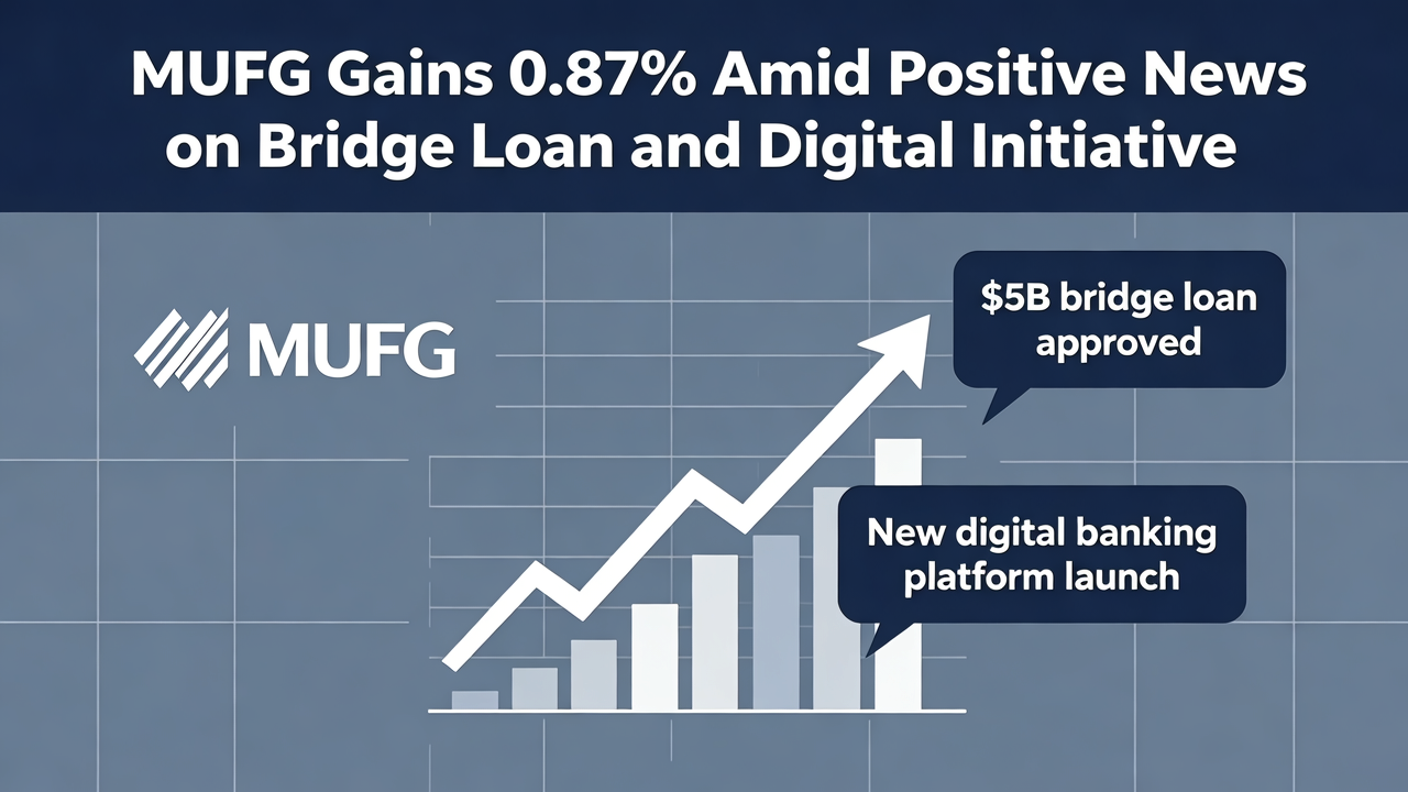 MUFG Gains 0.87% Amid Positive News on Bridge Loan and Digital Initiative