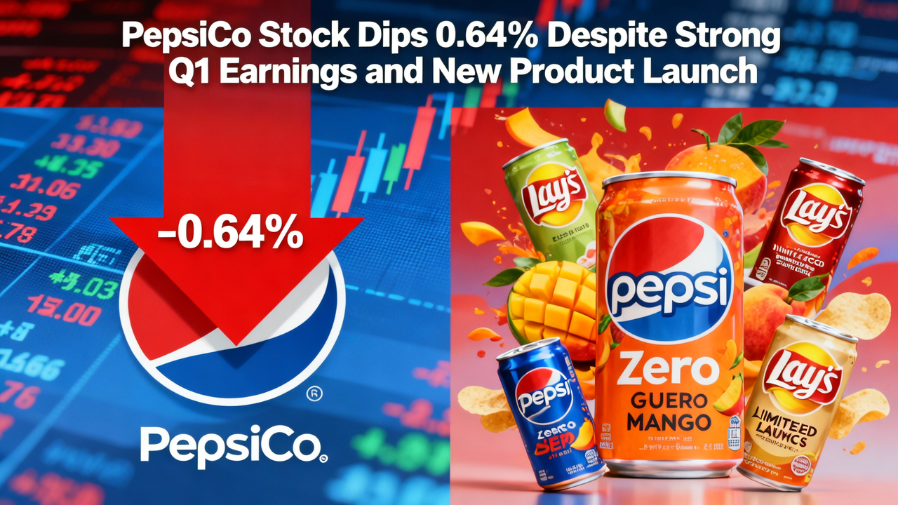 PepsiCo Stock Dips 0.64% Despite Strong Q1 Earnings and New Product Launch