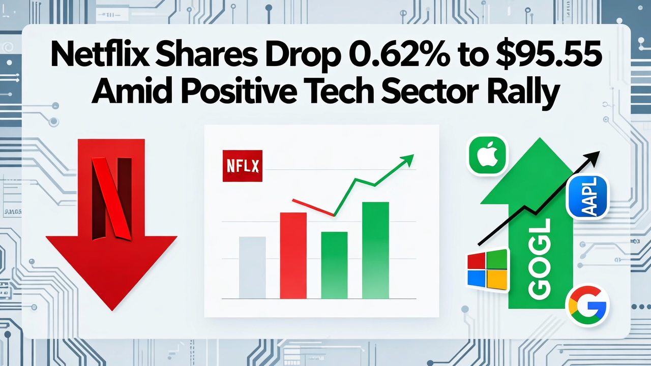 Netflix Shares Drop 0.62% to $95.55 Amid Positive Tech Sector Rally