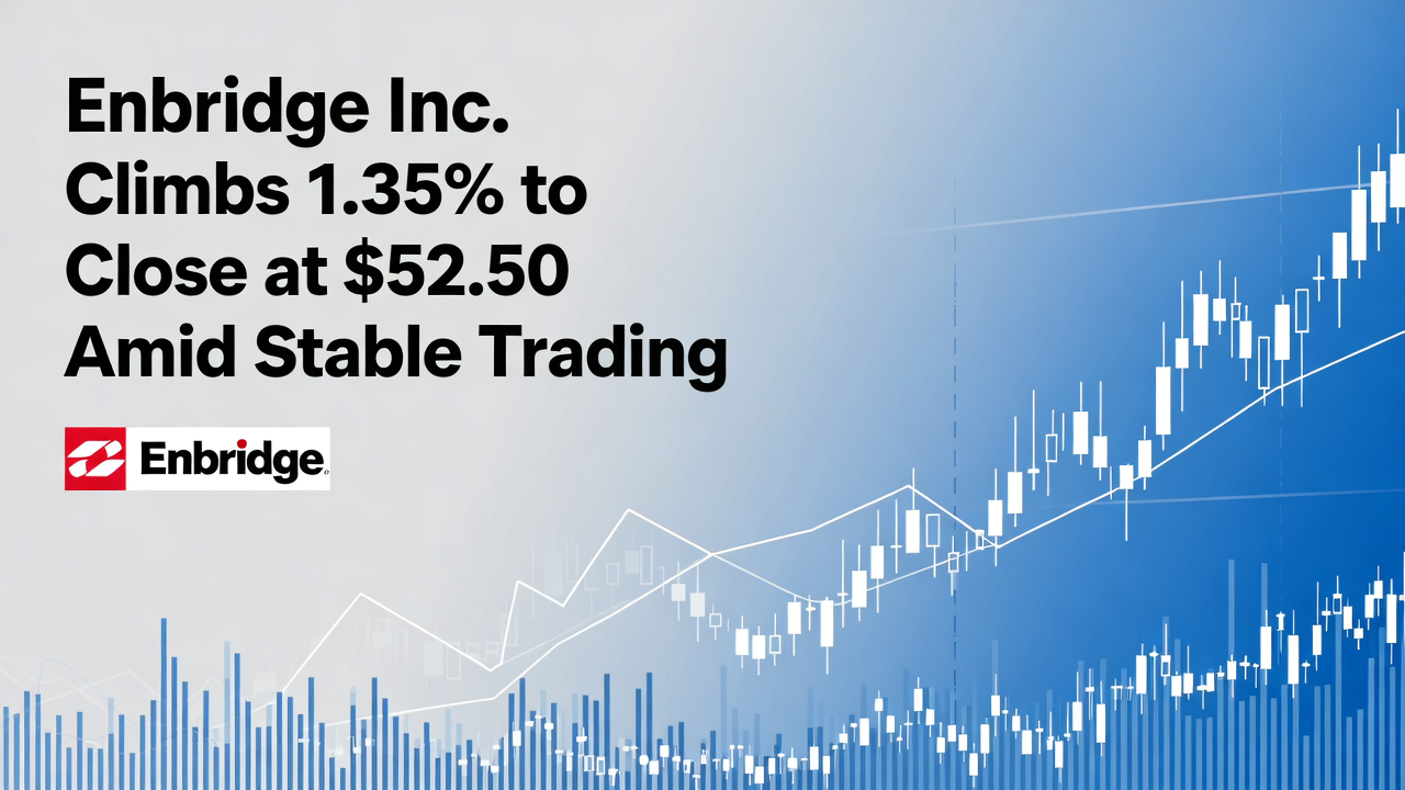 Enbridge Inc. Climbs 1.35% to Close at $52.50 Amid Stable Trading