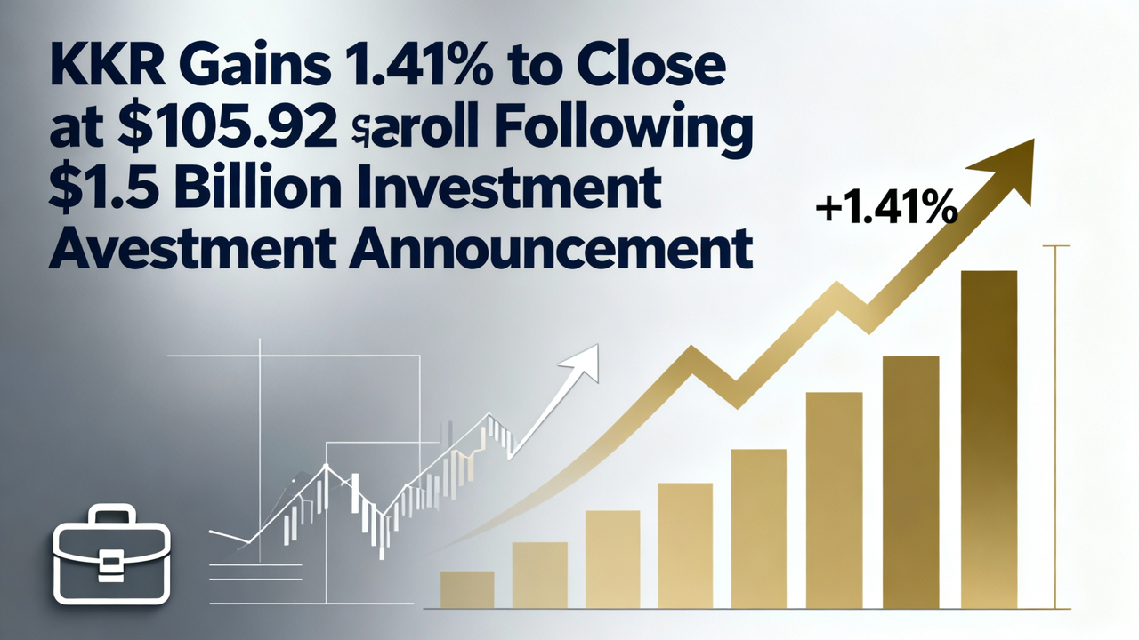 KKR Gains 1.41% to Close at $105.92 Following $1.5 Billion Investment Announcement
