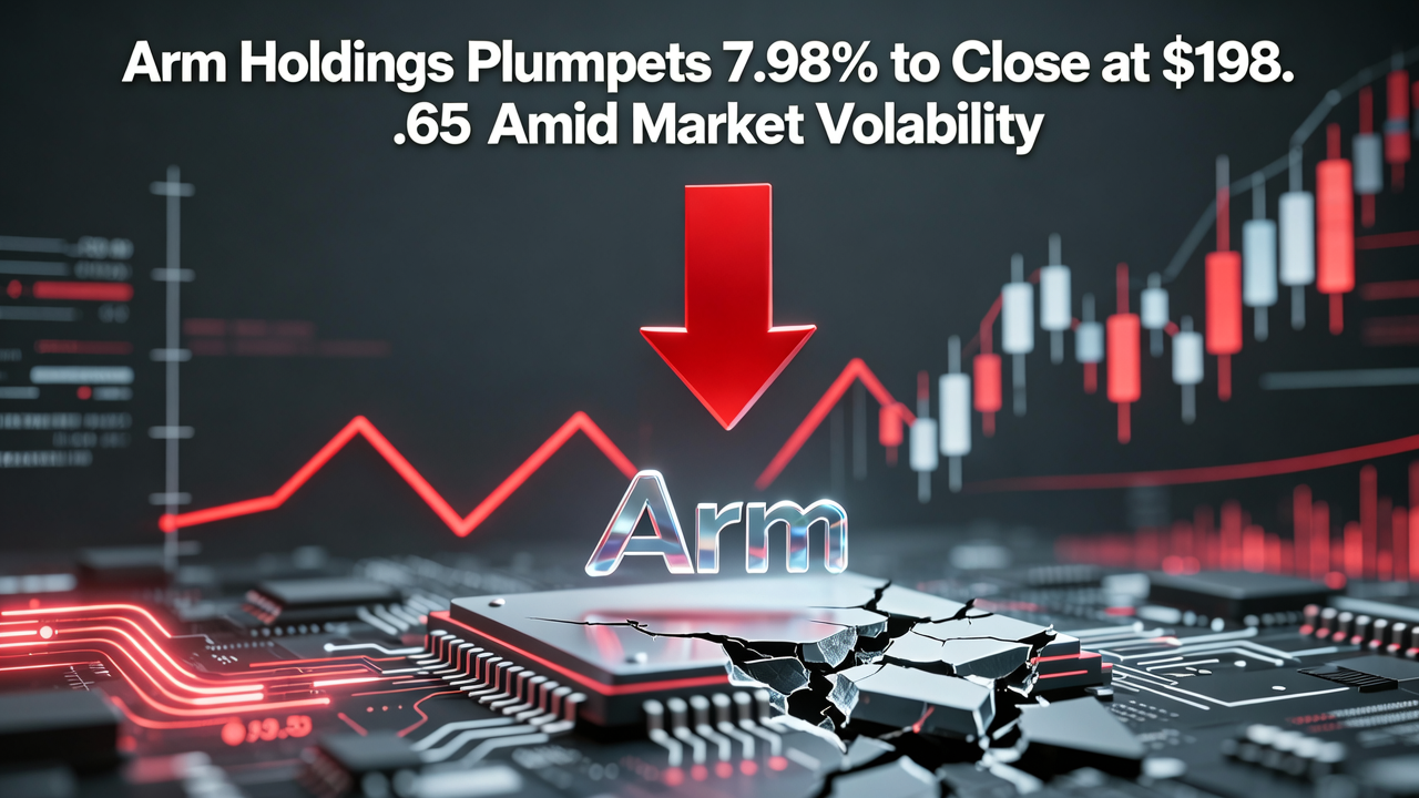 Arm Holdings Plummets 7.98% to Close at $198.65 Amid Market Volatility