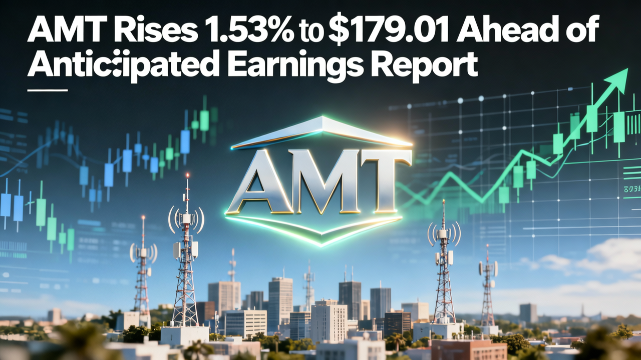 AMT Rises 1.53% to $179.01 Ahead of Anticipated Earnings Report