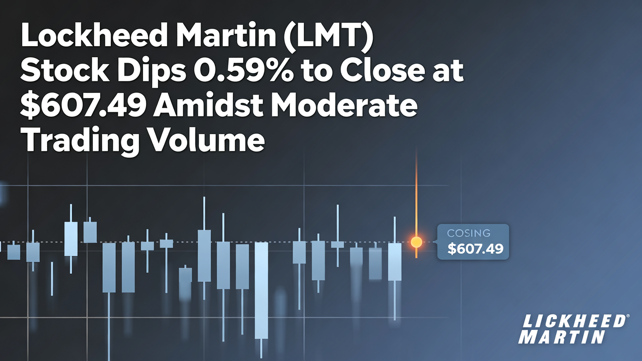 Lockheed Martin (LMT) Stock Dips 0.59% to Close at $607.49 Amidst Moderate Trading Volume