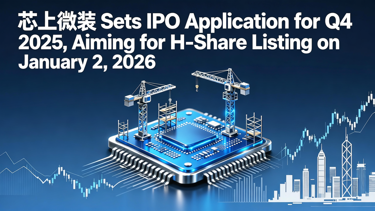 芯上微装 Sets IPO Application for Q4 2025, Aiming for H-Share Listing on January 2, 2026