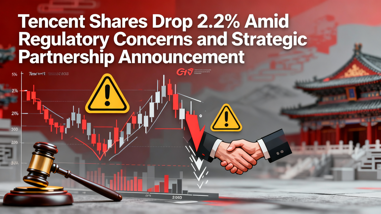 Tencent Shares Drop 2.2% Amid Regulatory Concerns and Strategic Partnership Announcement