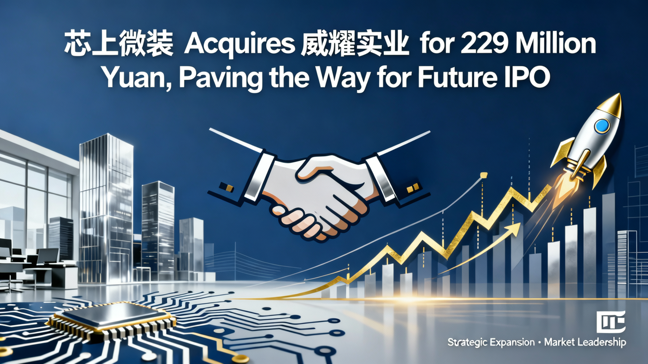 芯上微装 Acquires 威耀实业 for 229 Million Yuan, Paving the Way for Future IPO