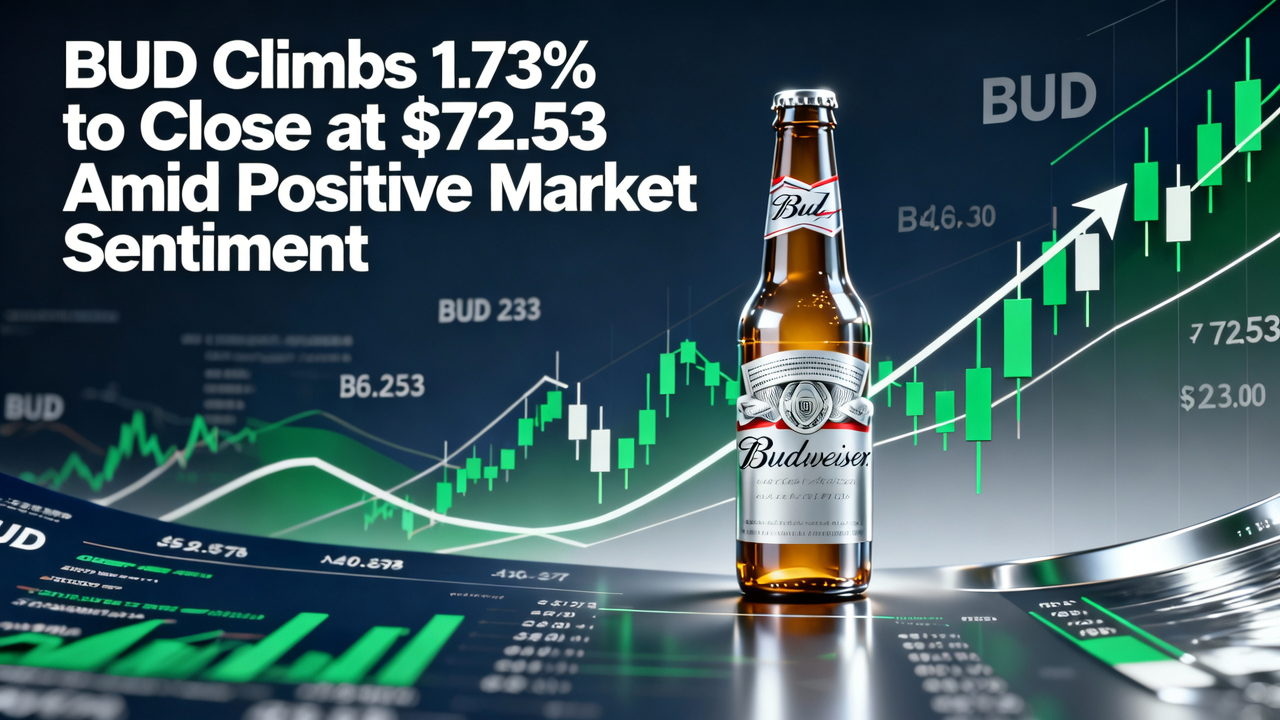 BUD Climbs 1.73% to Close at $72.53 Amid Positive Market Sentiment