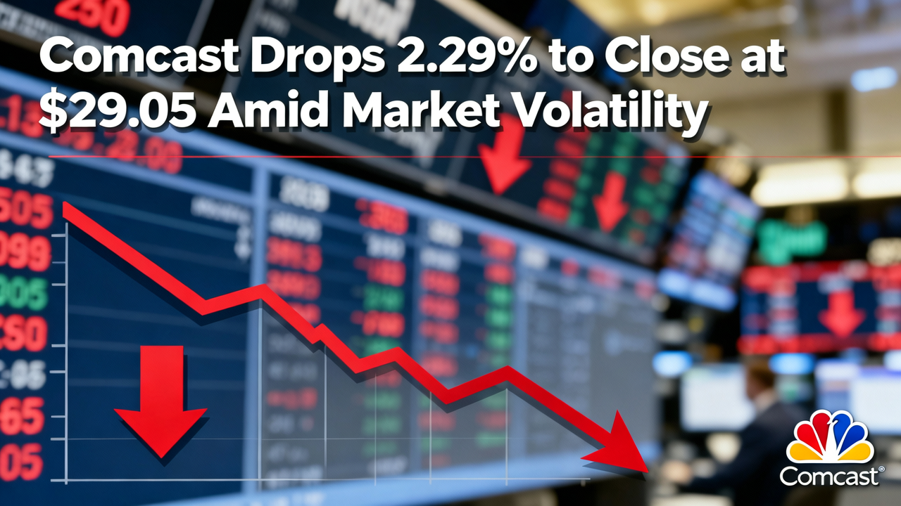 Comcast Drops 2.29% to Close at $29.05 Amid Market Volatility