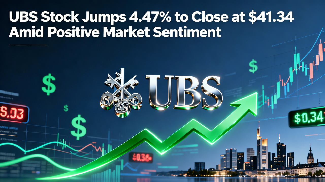 UBS Stock Jumps 4.47% to Close at $41.34 Amid Positive Market Sentiment