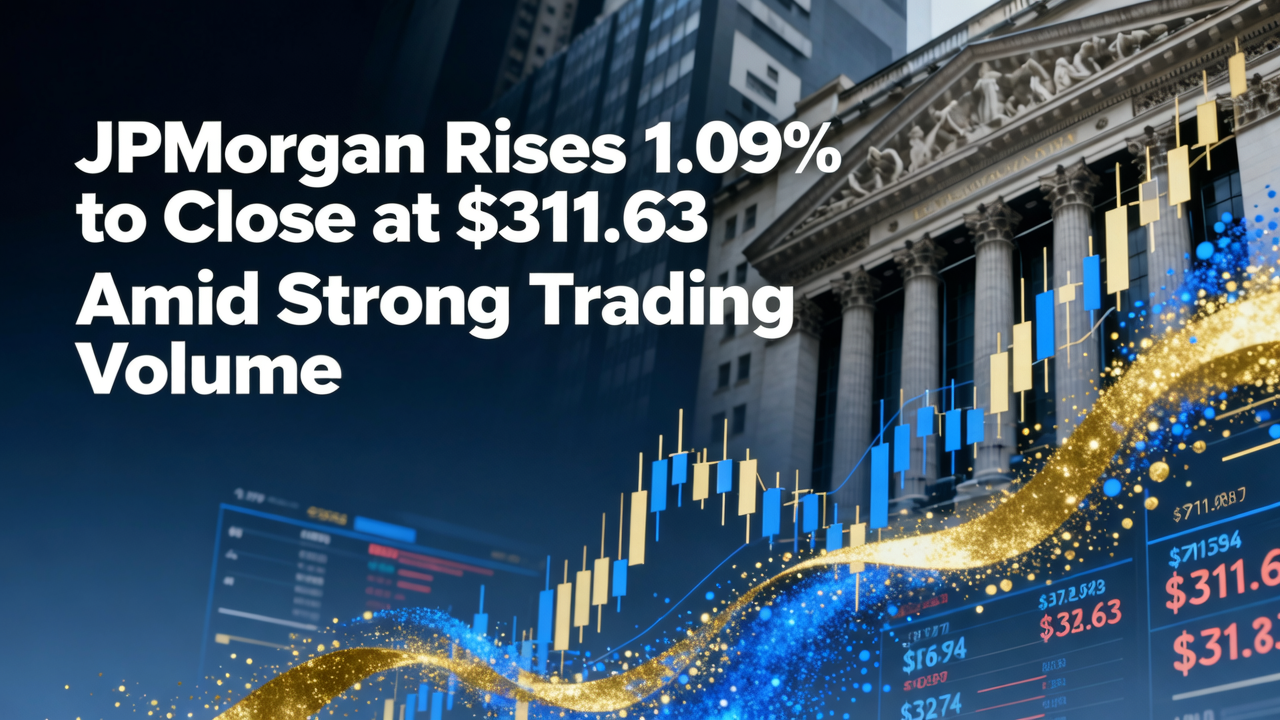 JPMorgan Rises 1.09% to Close at $311.63 Amid Strong Trading Volume