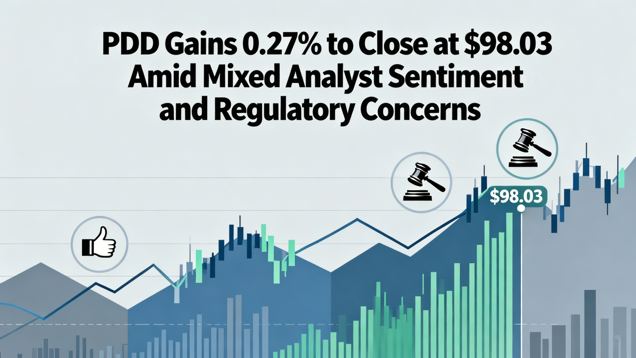 PDD Gains 0.27% to Close at $98.03 Amid Mixed Analyst Sentiment and Regulatory Concerns