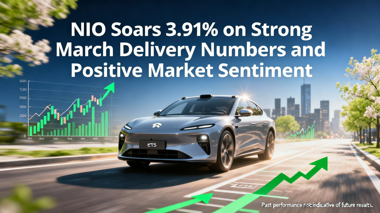 NIO Soars 3.91% on Strong March Delivery Numbers and Positive Market Sentiment
