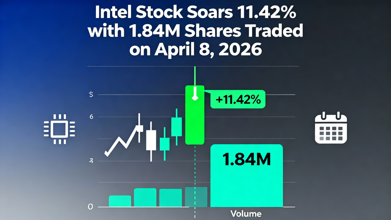 Intel Stock Soars 11.42% with 1.84M Shares Traded on April 8, 2026