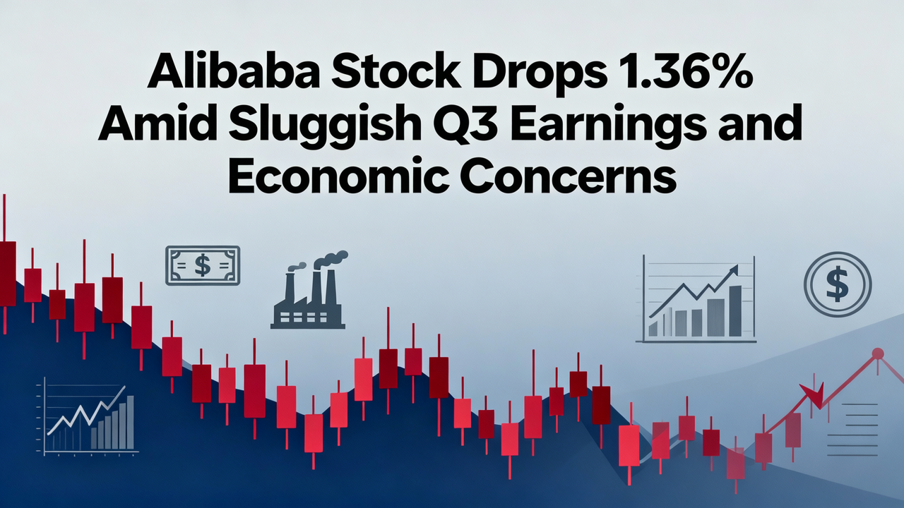 Alibaba Stock Drops 1.36% Amid Sluggish Q3 Earnings and Economic Concerns