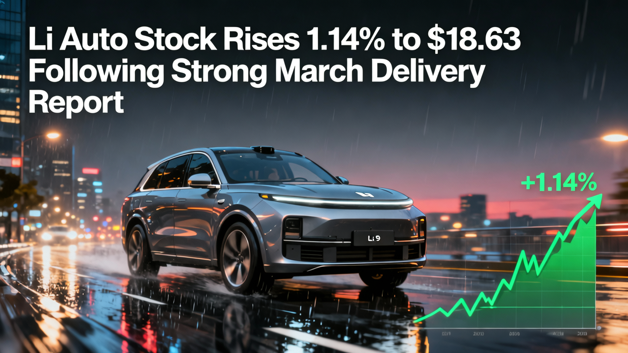 Li Auto Stock Rises 1.14% to $18.63 Following Strong March Delivery Report