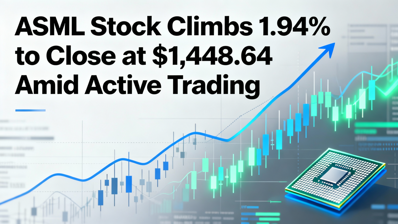ASML Stock Climbs 1.94% to Close at $1,448.64 Amid Active Trading