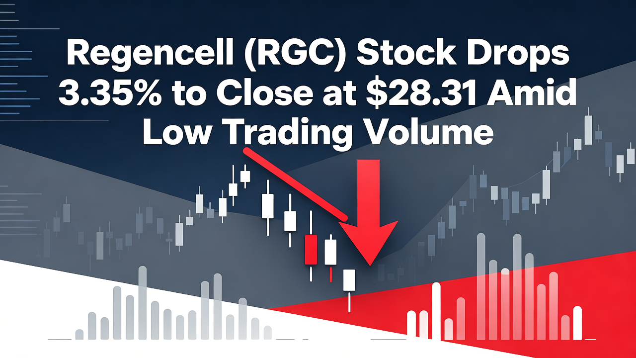 Regencell (RGC) Stock Drops 3.35% to Close at $28.31 Amid Low Trading Volume