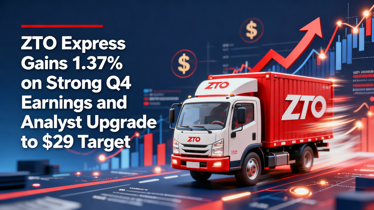 ZTO Express Gains 1.37% on Strong Q4 Earnings and Analyst Upgrade to $29 Target