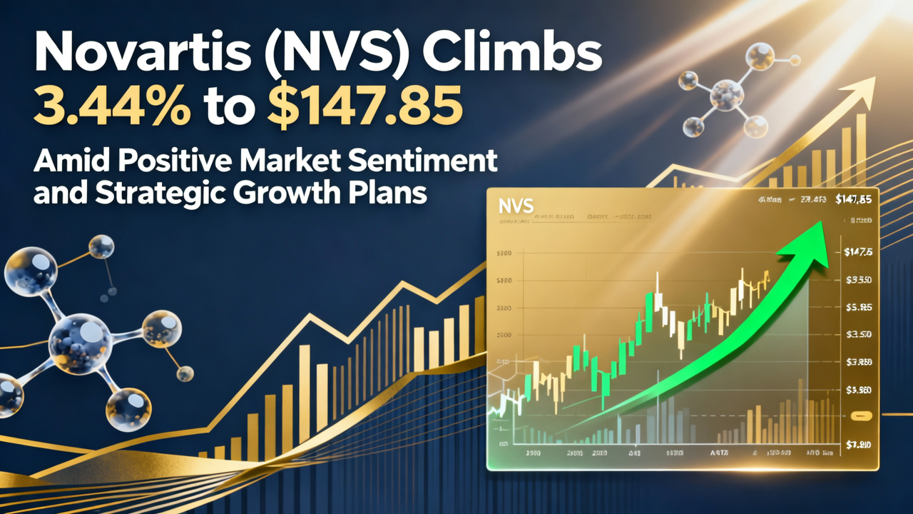 Novartis (NVS) Climbs 3.44% to $147.85 Amid Positive Market Sentiment and Strategic Growth Plans