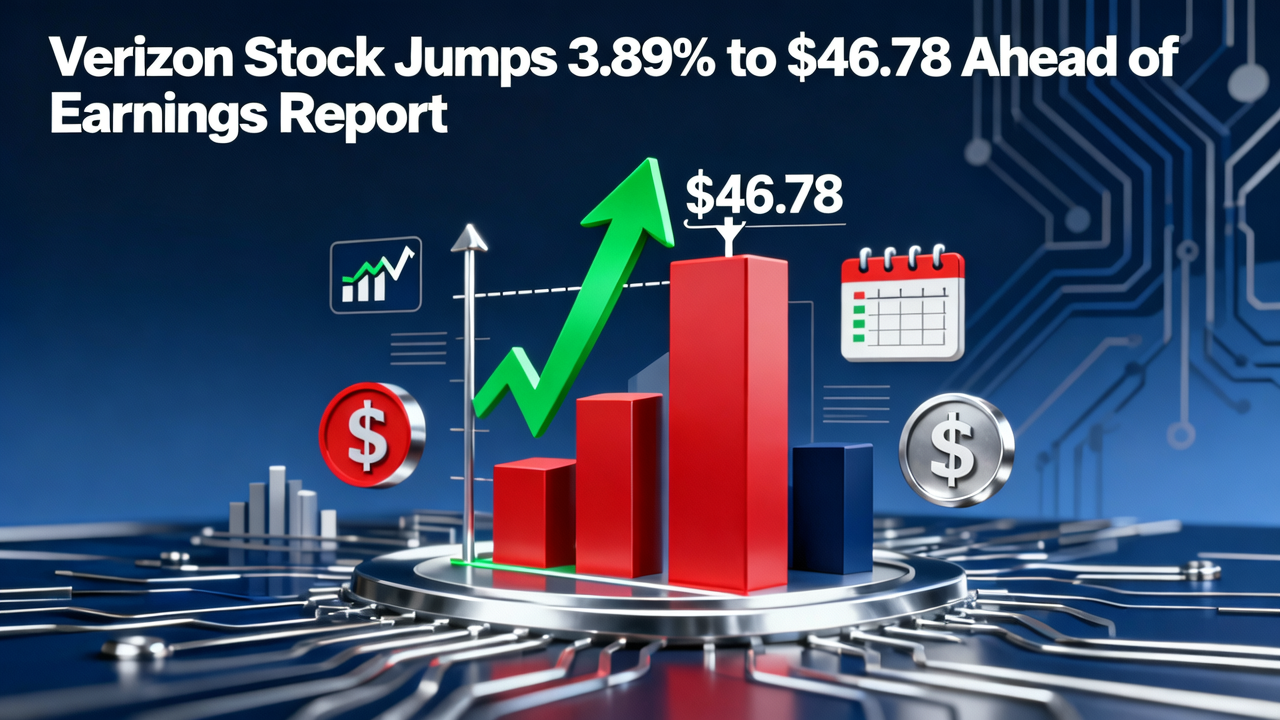 Verizon Stock Jumps 3.89% to $46.78 Ahead of Earnings Report