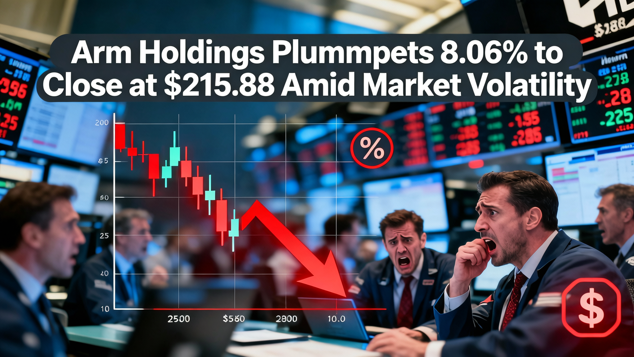 Arm Holdings Plummets 8.06% to Close at $215.88 Amid Market Volatility