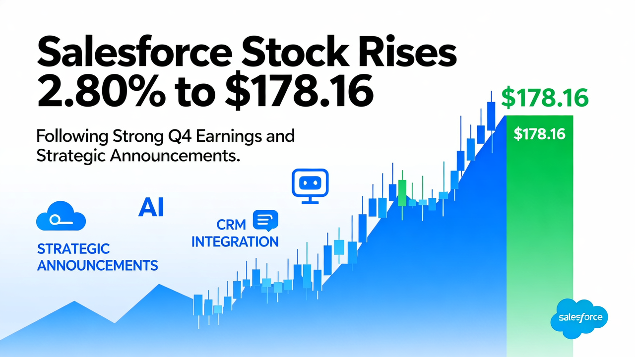 Salesforce Stock Rises 2.80% to $178.16 Following Strong Q4 Earnings and Strategic Announcements