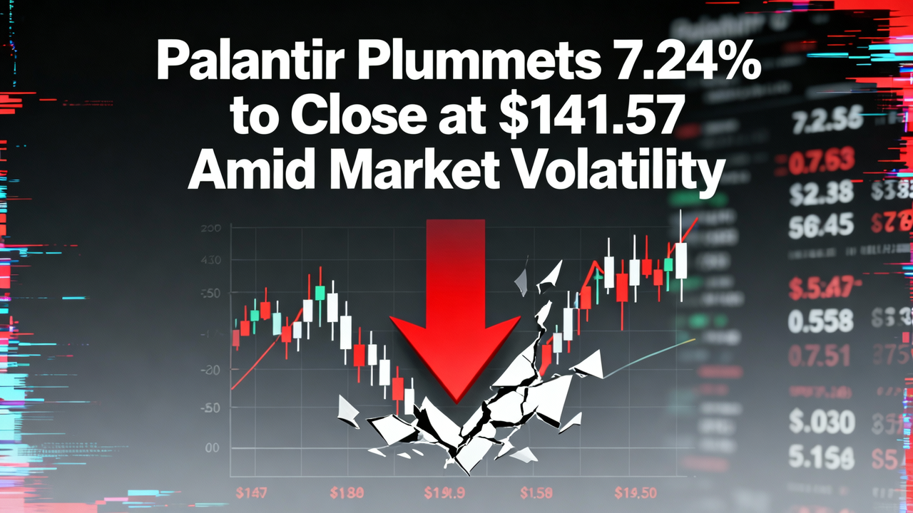 Palantir Plummets 7.24% to Close at $141.57 Amid Market Volatility