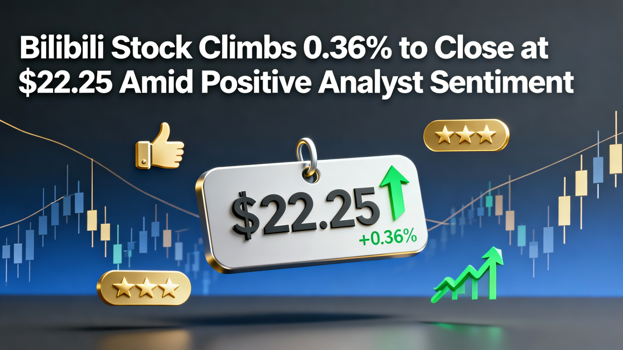 Bilibili Stock Climbs 0.36% to Close at $22.25 Amid Positive Analyst Sentiment
