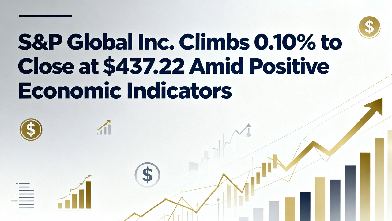S&P Global Inc. Climbs 0.10% to Close at $437.22 Amid Positive Economic Indicators