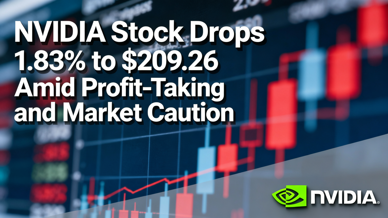 NVIDIA Stock Drops 1.83% to $209.26 Amid Profit-Taking and Market Caution