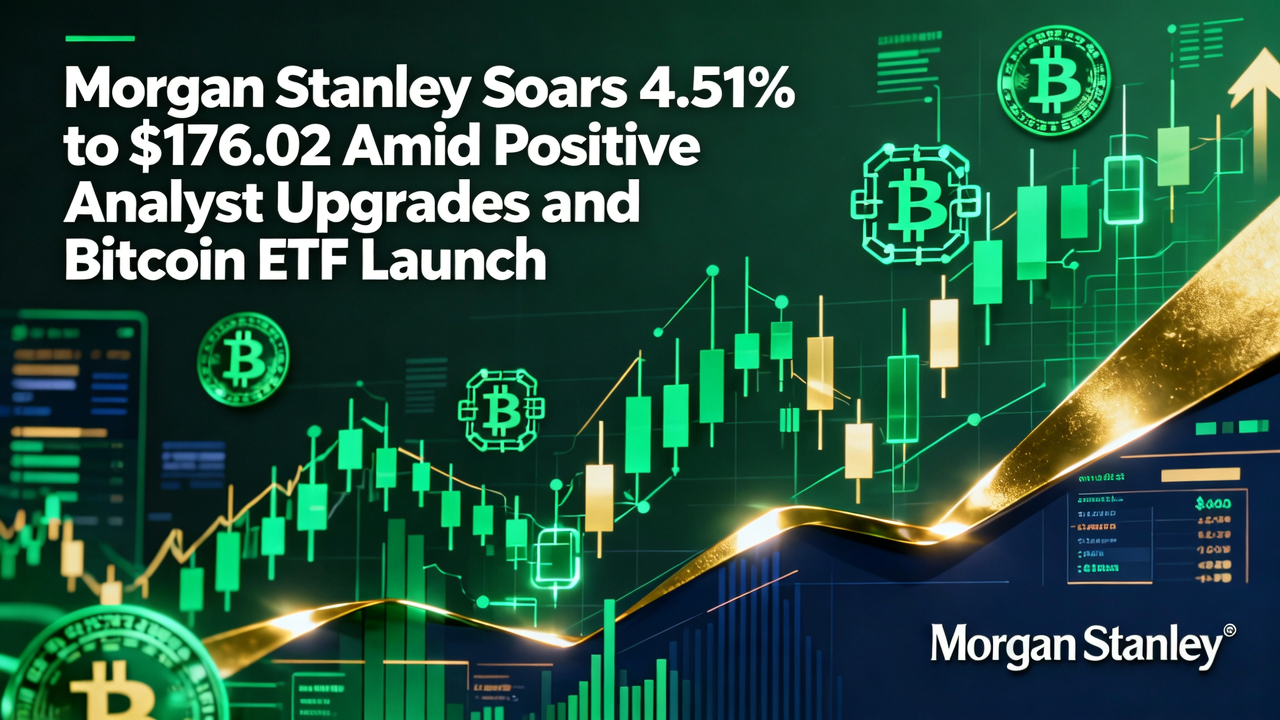 Morgan Stanley Soars 4.51% to $176.02 Amid Positive Analyst Upgrades and Bitcoin ETF Launch