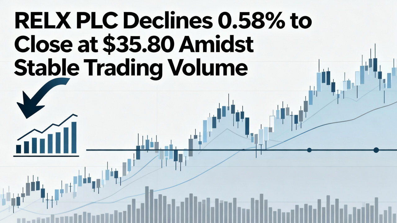 RELX PLC Declines 0.58% to Close at $35.80 Amidst Stable Trading Volume