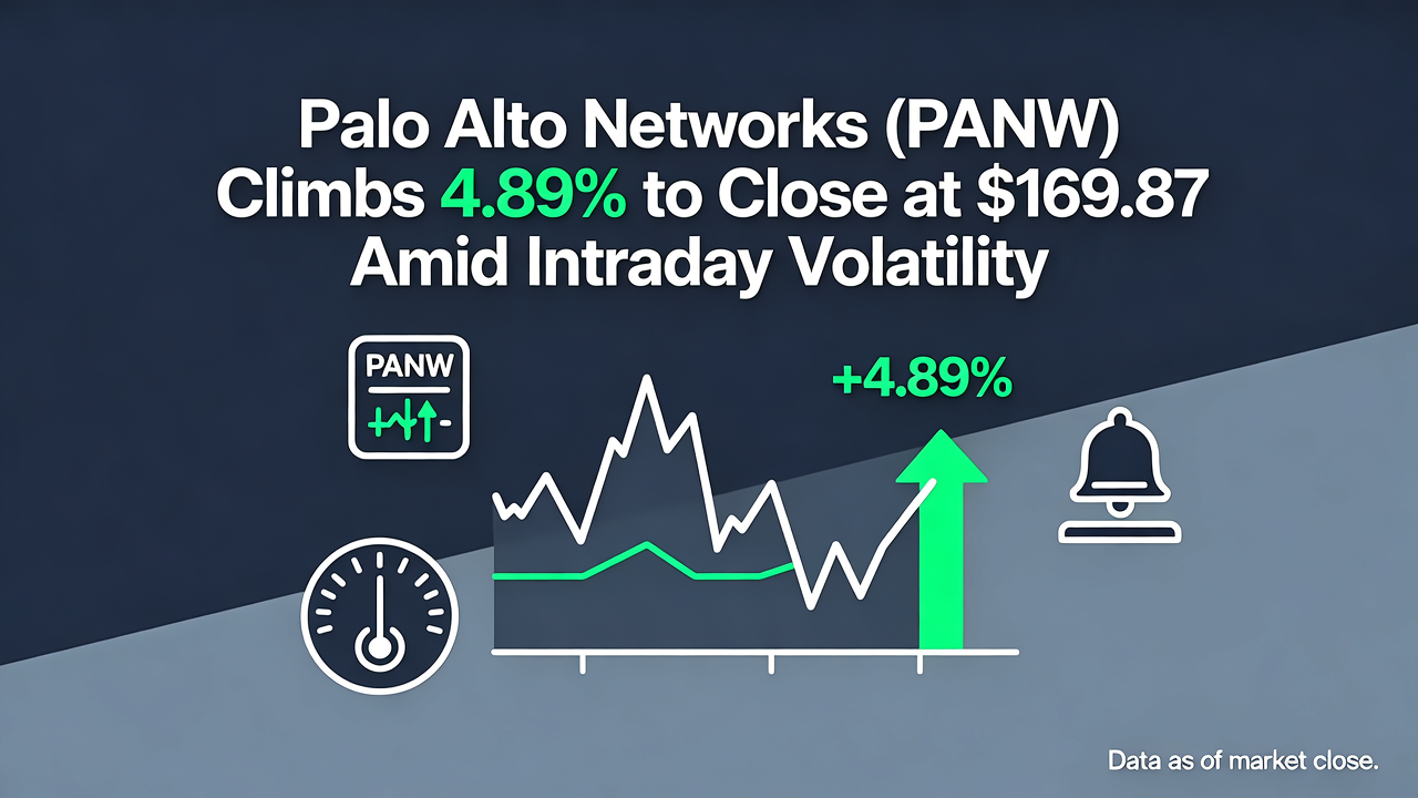 Palo Alto Networks (PANW) Climbs 4.89% to Close at $169.87 Amid Intraday Volatility