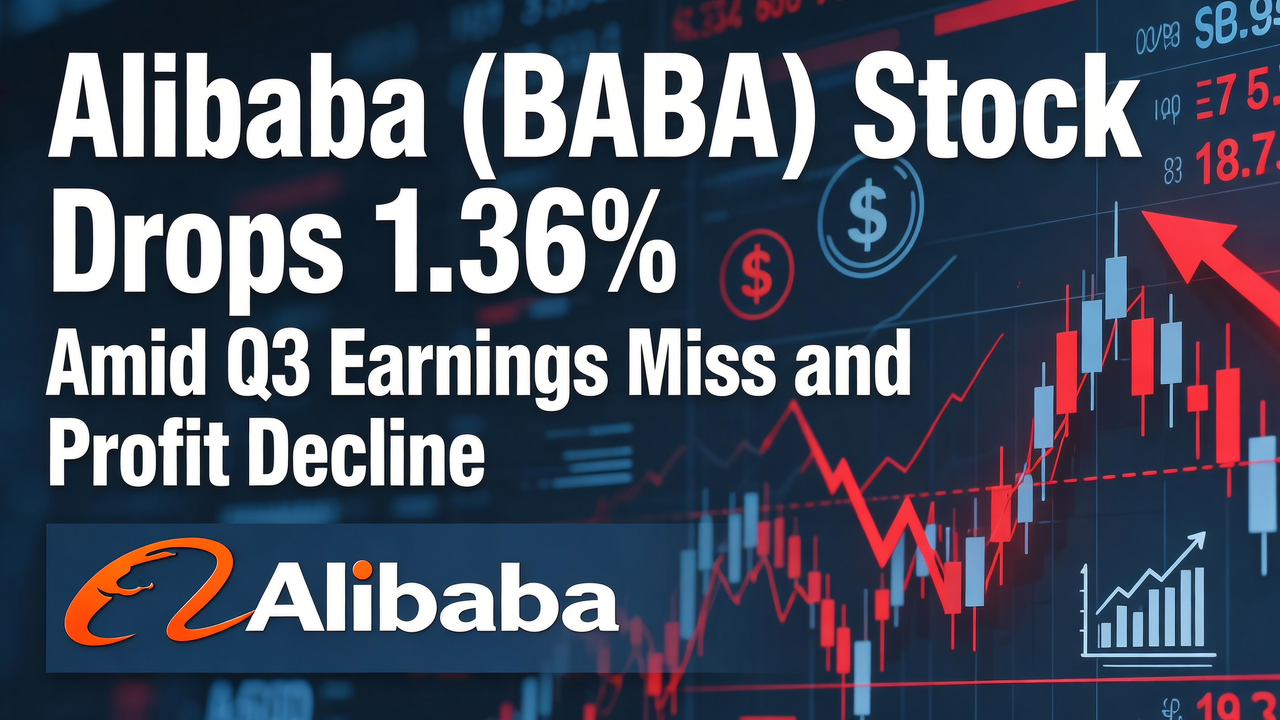 Alibaba (BABA) Stock Drops 1.36% Amid Q3 Earnings Miss and Profit Decline