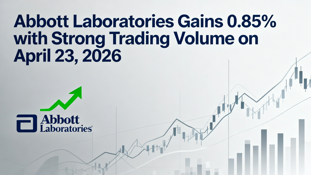 Abbott Laboratories Gains 0.85% with Strong Trading Volume on April 23, 2026