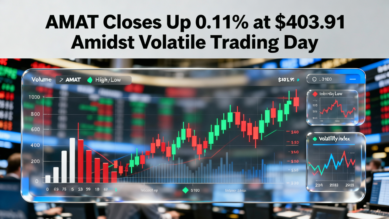 AMAT Closes Up 0.11% at $403.91 Amidst Volatile Trading Day