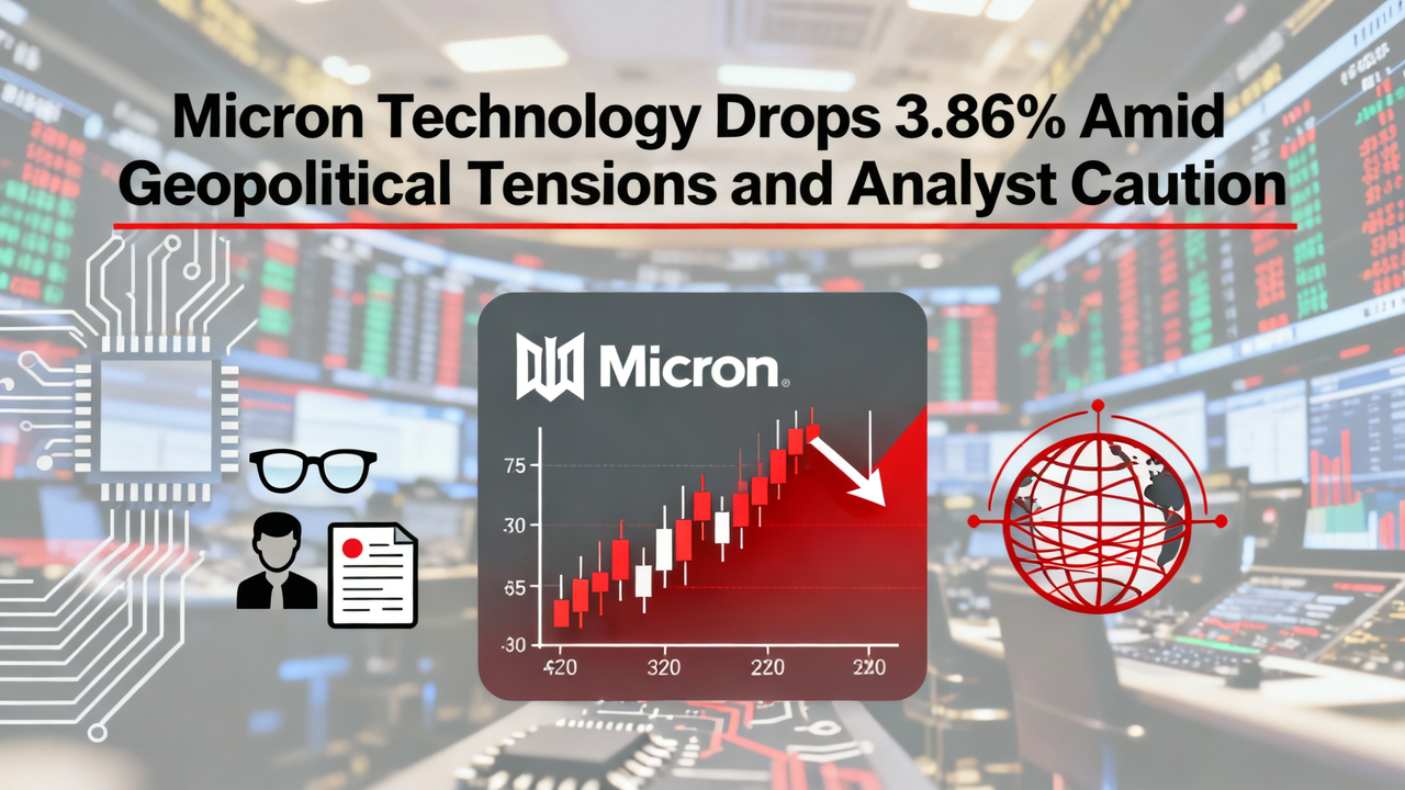 Micron Technology Drops 3.86% Amid Geopolitical Tensions and Analyst Caution